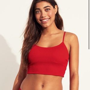 red hollister bikini set NWT